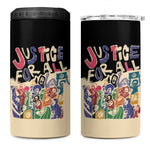 African Stand Firm 4 in 1 Can Cooler Tumbler Justice For All