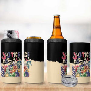 African Stand Firm 4 in 1 Can Cooler Tumbler Justice For All
