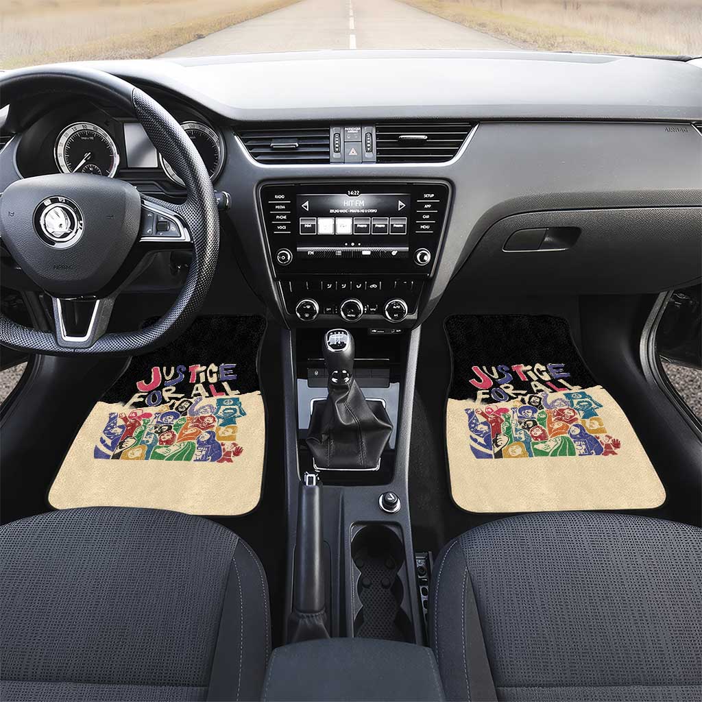 African Stand Firm Car Mats Justice For All