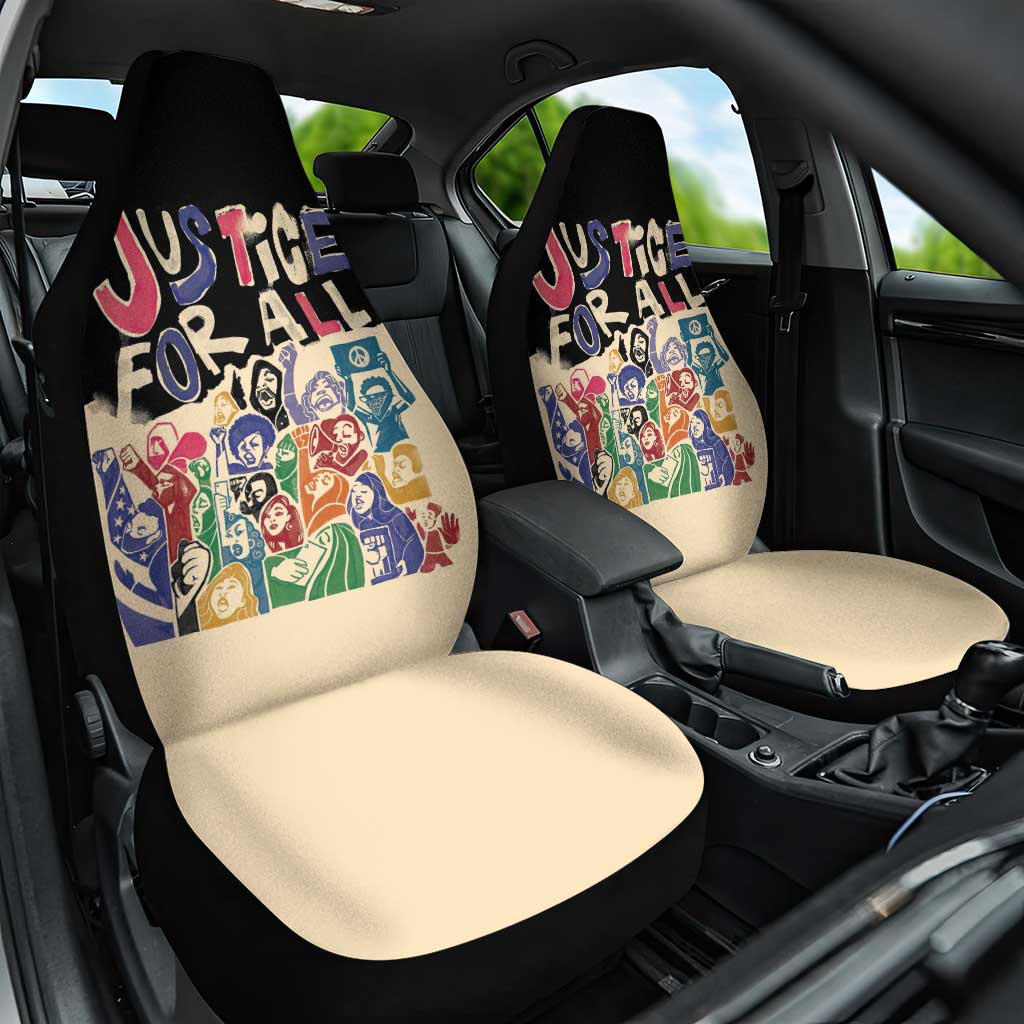 African Stand Firm Car Seat Cover Justice For All