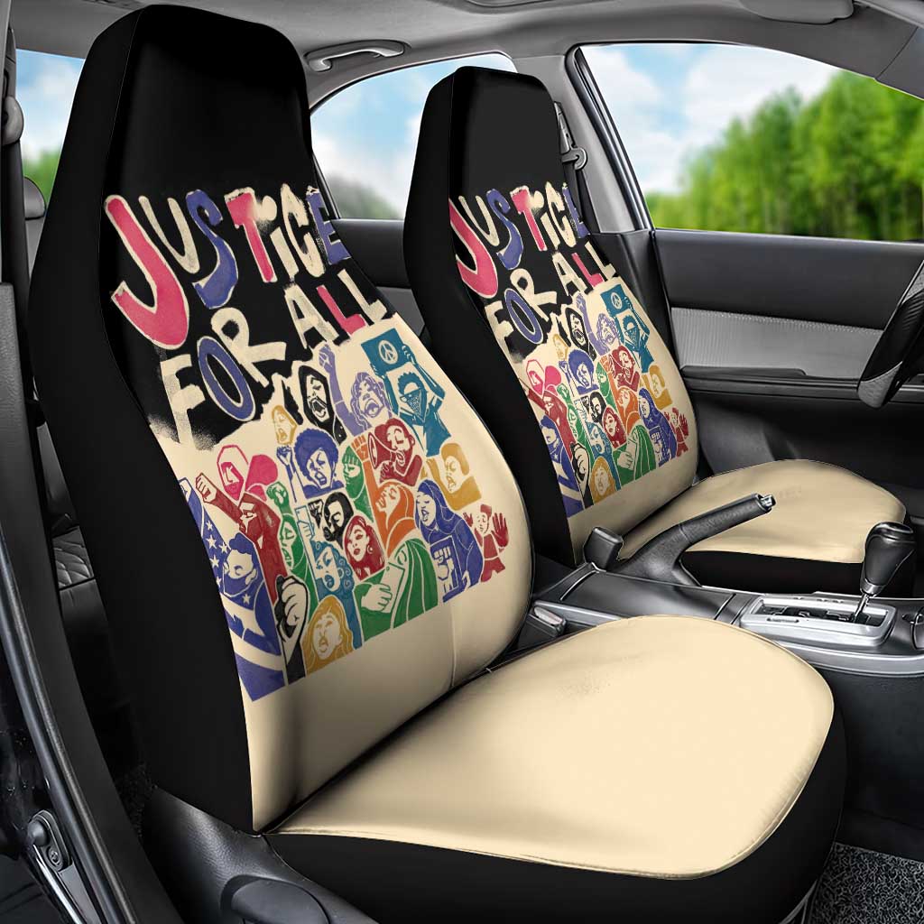 African Stand Firm Car Seat Cover Justice For All