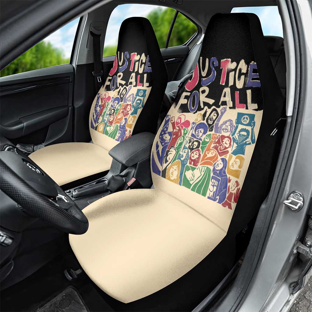 African Stand Firm Car Seat Cover Justice For All