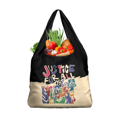 African Stand Firm Grocery Bag Justice For All