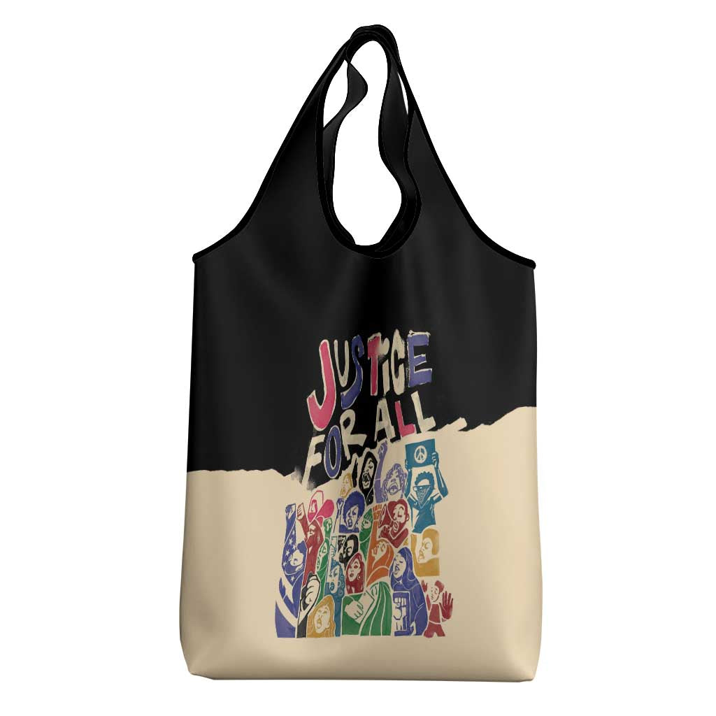 African Stand Firm Grocery Bag Justice For All