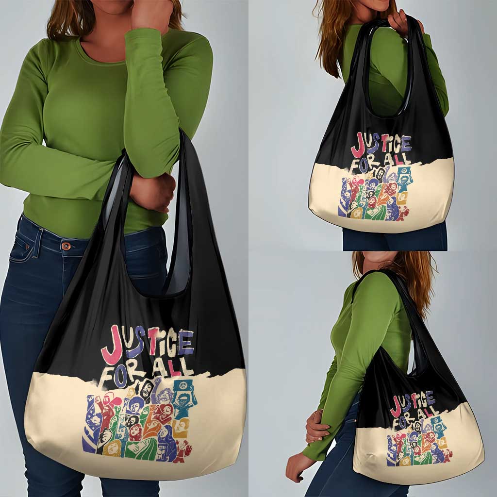 African Stand Firm Grocery Bag Justice For All