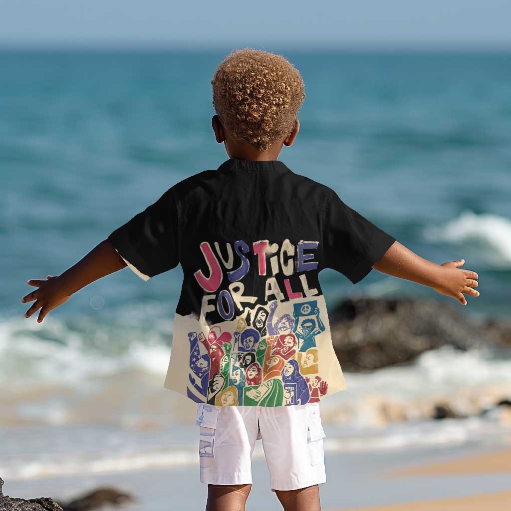 African Stand Firm Kid Hawaiian Shirt Justice For All