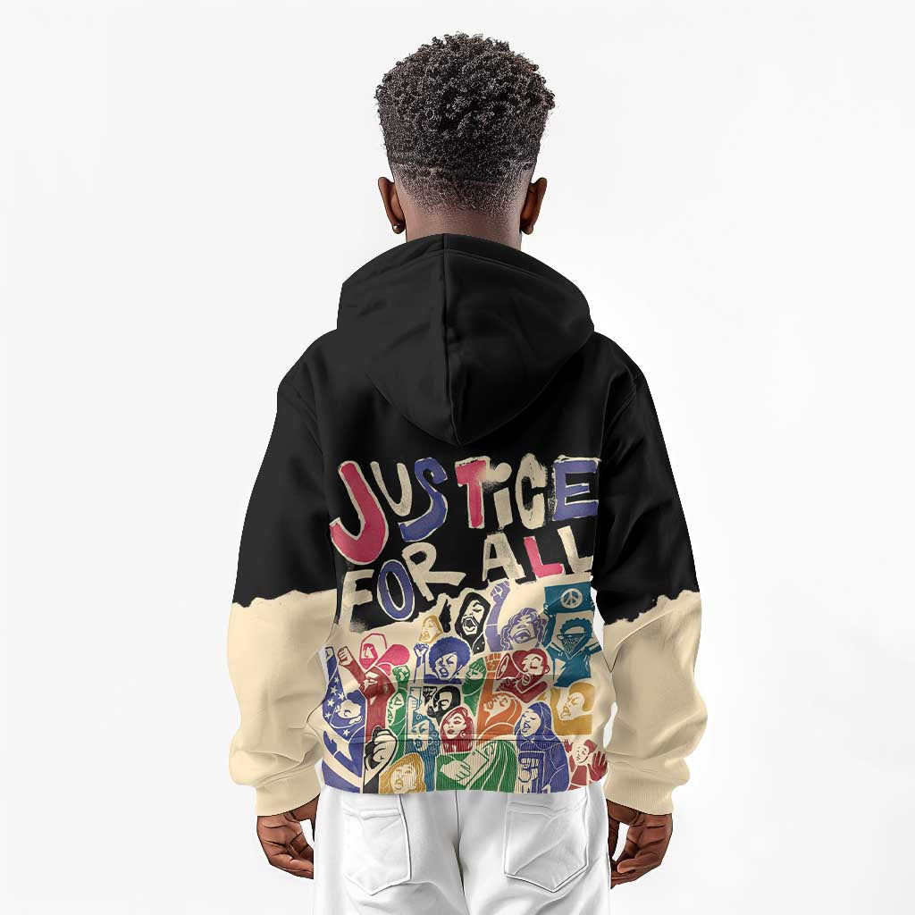 African Stand Firm Kid Hoodie Justice For All