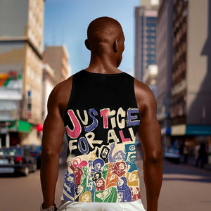 African Stand Firm Men Tank Top Justice For All