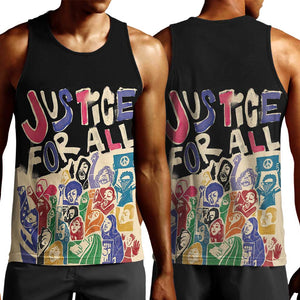 African Stand Firm Men Tank Top Justice For All