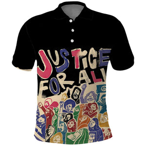 African Stand Firm Polo Shirt Justice For All