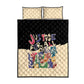 African Stand Firm Quilt Bed Set Justice For All