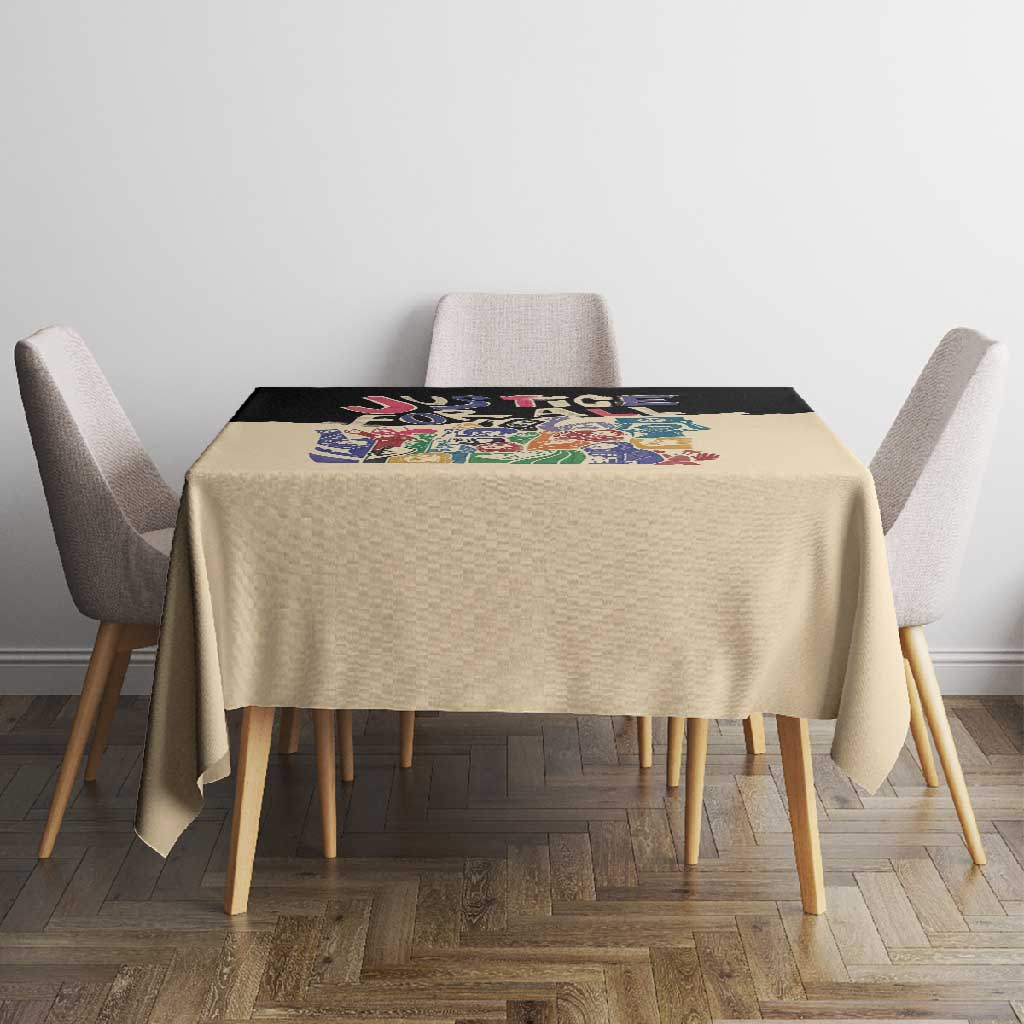African Stand Firm Tablecloth Justice For All