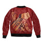 Justice To The People Africa Bomber Jacket Afro Raised Fist