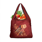 Justice To The People Africa Grocery Bag Afro Raised Fist