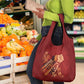Justice To The People Africa Grocery Bag Afro Raised Fist