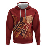 Justice To The People Africa Hoodie Afro Raised Fist