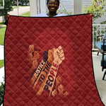 Justice To The People Africa Quilt Afro Raised Fist