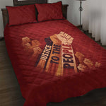 Justice To The People Africa Quilt Bed Set Afro Raised Fist