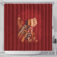 Justice To The People Africa Shower Curtain Afro Raised Fist