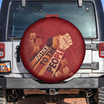 Justice To The People Africa Spare Tire Cover Afro Raised Fist