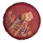 Justice To The People Africa Spare Tire Cover Afro Raised Fist