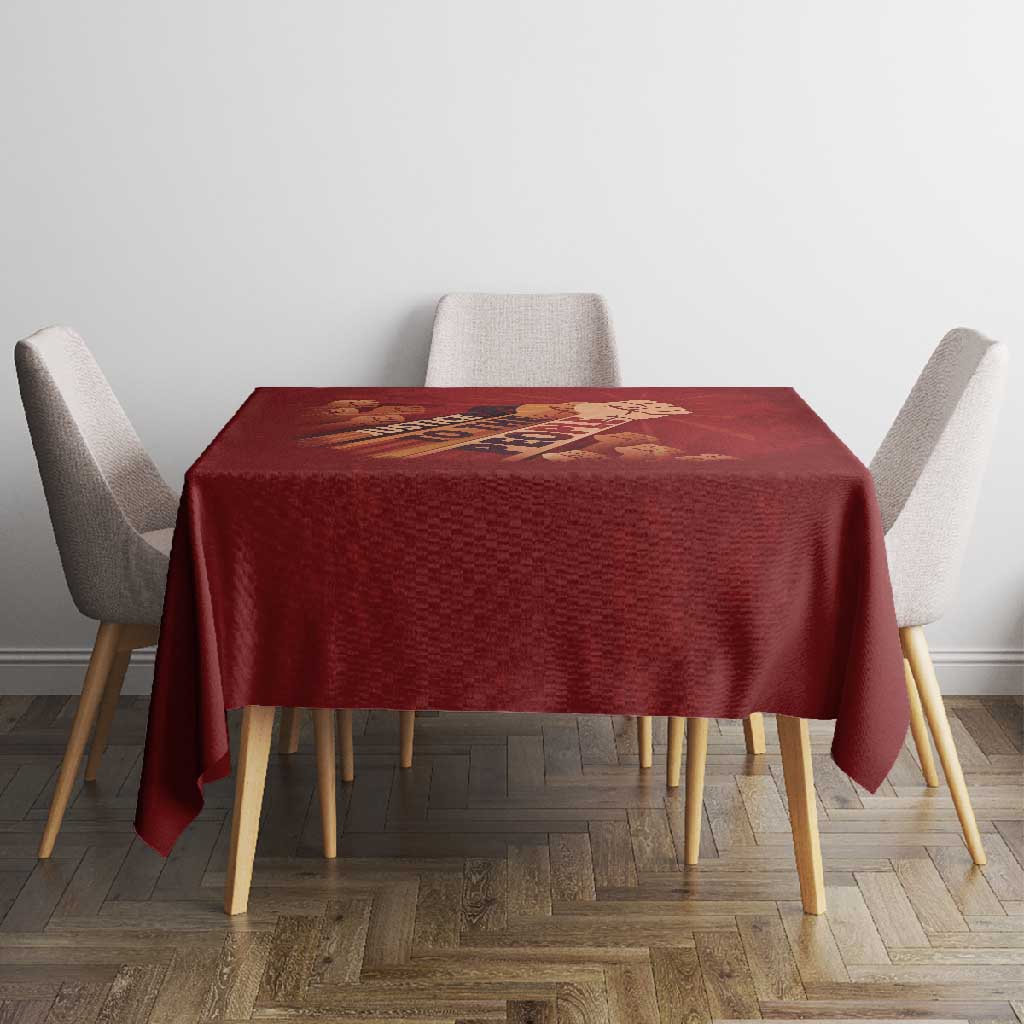 Justice To The People Africa Tablecloth Afro Raised Fist