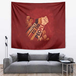 Justice To The People Africa Tapestry Afro Raised Fist