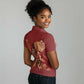 Justice To The People Africa Women Polo Shirt Afro Raised Fist