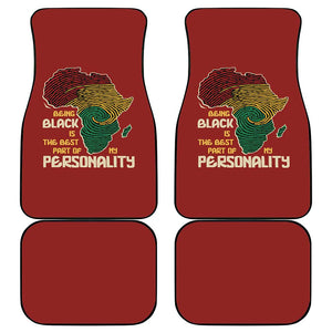 African Map Fingerprint Car Mats Being Black Is The Best Part Of My Personality