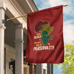 African Map Fingerprint Garden Flag Being Black Is The Best Part Of My Personality