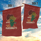 African Map Fingerprint Garden Flag Being Black Is The Best Part Of My Personality