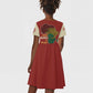 African Map Fingerprint Kid Short Sleeve Dress Being Black Is The Best Part Of My Personality