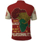 African Map Fingerprint Polo Shirt Being Black Is The Best Part Of My Personality
