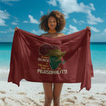 African Map Fingerprint Sarong Being Black Is The Best Part Of My Personality