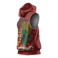 African Map Fingerprint Sleeveless Hoodie Being Black Is The Best Part Of My Personality - African Pride