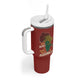 African Map Fingerprint Tumbler With Handle Being Black Is The Best Part Of My Personality