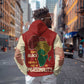 African Map Fingerprint Zip Hoodie Being Black Is The Best Part Of My Personality