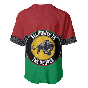 Personalized Pan African Black Panther Baseball Jersey All Power To The People