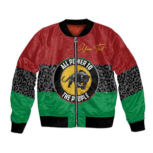Personalized Pan African Black Panther Bomber Jacket All Power To The People