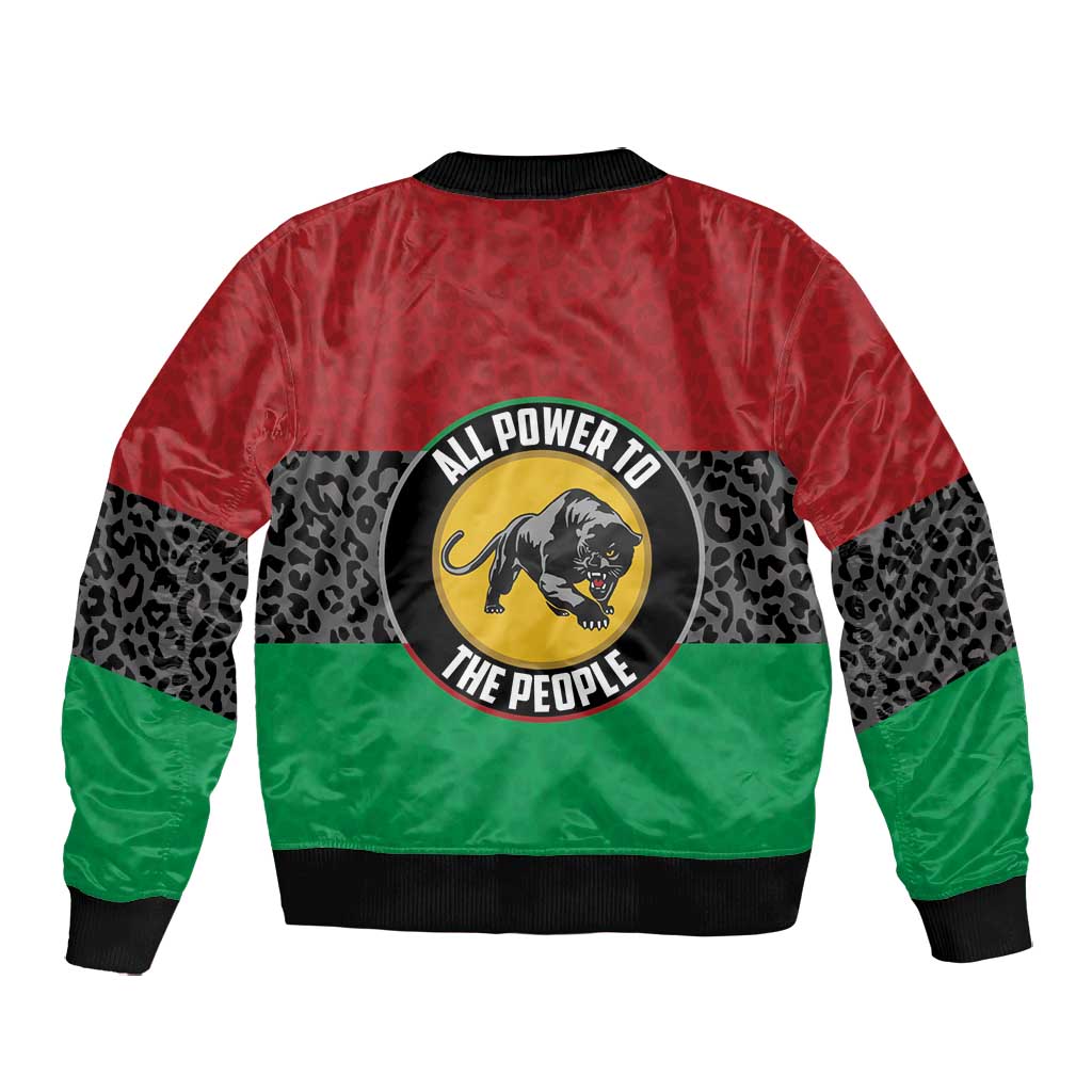 Personalized Pan African Black Panther Bomber Jacket All Power To The People