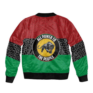 Personalized Pan African Black Panther Bomber Jacket All Power To The People