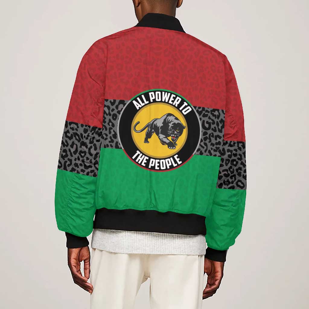 Personalized Pan African Black Panther Bomber Jacket All Power To The People