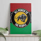 Pan African Black Panther Canvas Wall Art All Power To The People