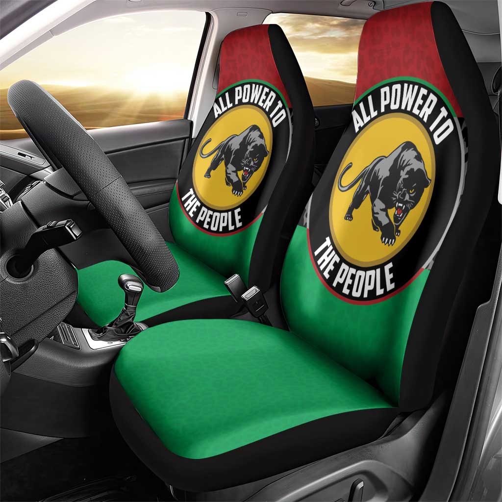 Pan African Black Panther Car Seat Cover All Power To The People