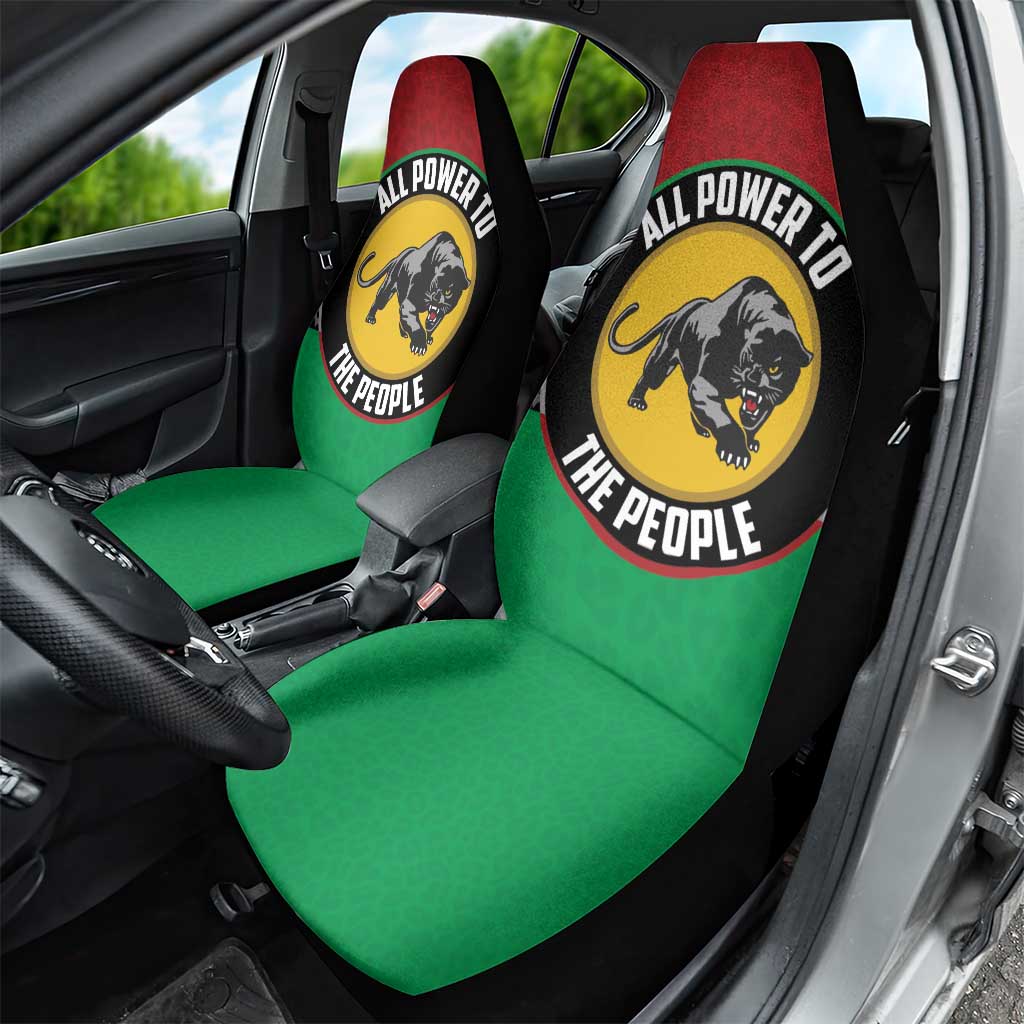 Pan African Black Panther Car Seat Cover All Power To The People