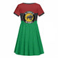 Personalized Pan African Black Panther Kid Short Sleeve Dress All Power To The People