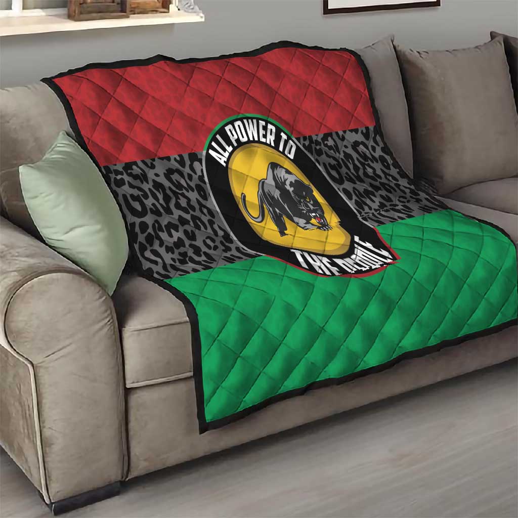 Pan African Black Panther Quilt All Power To The People
