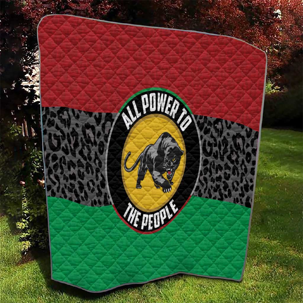 Pan African Black Panther Quilt All Power To The People