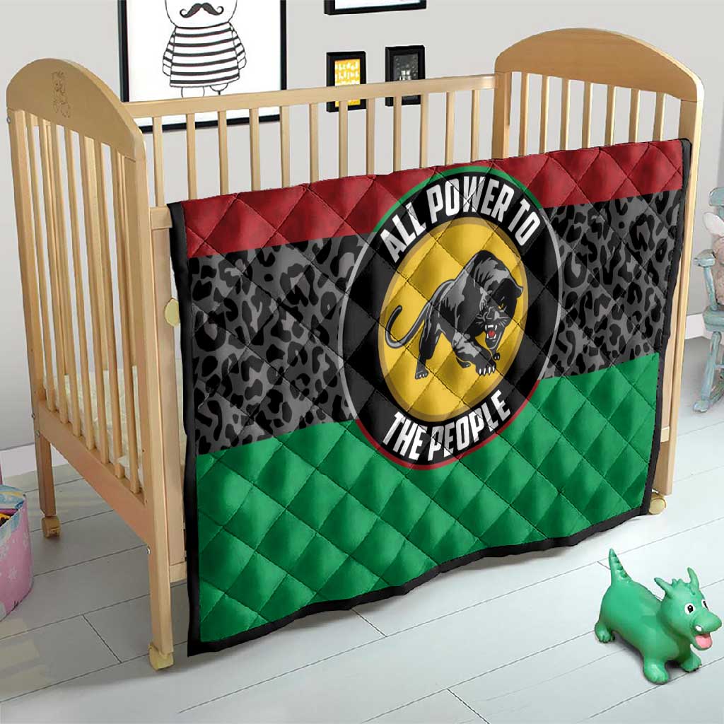 Pan African Black Panther Quilt All Power To The People