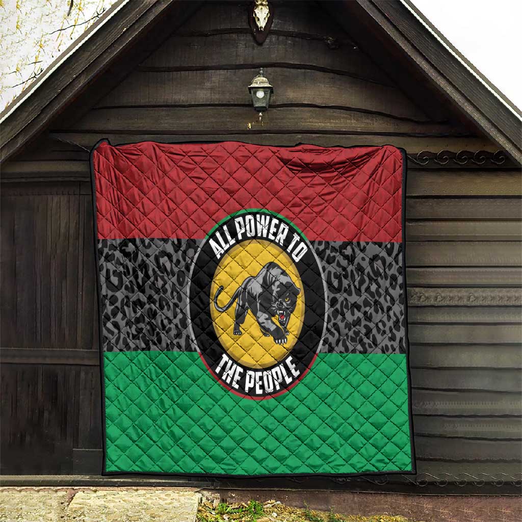 Pan African Black Panther Quilt All Power To The People